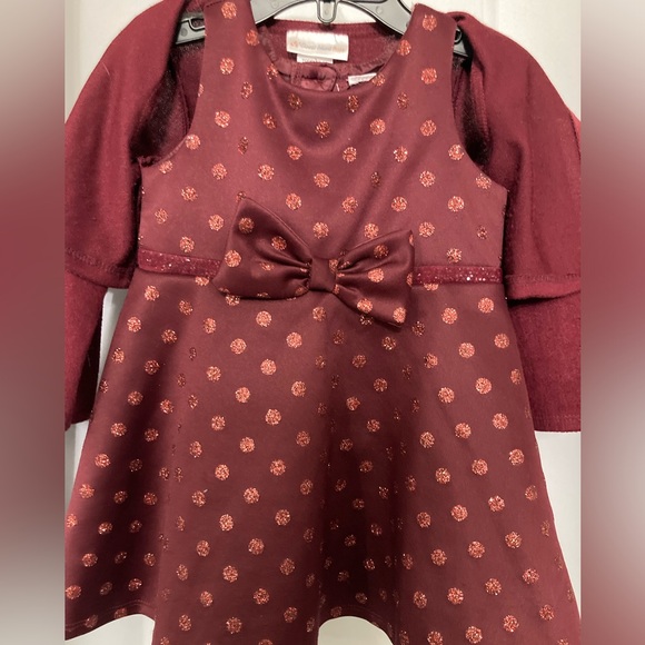 Toddler SWEET HEART ROSE  Dress with matching Shrug 2T FLAWLESS - Picture 4 of 10